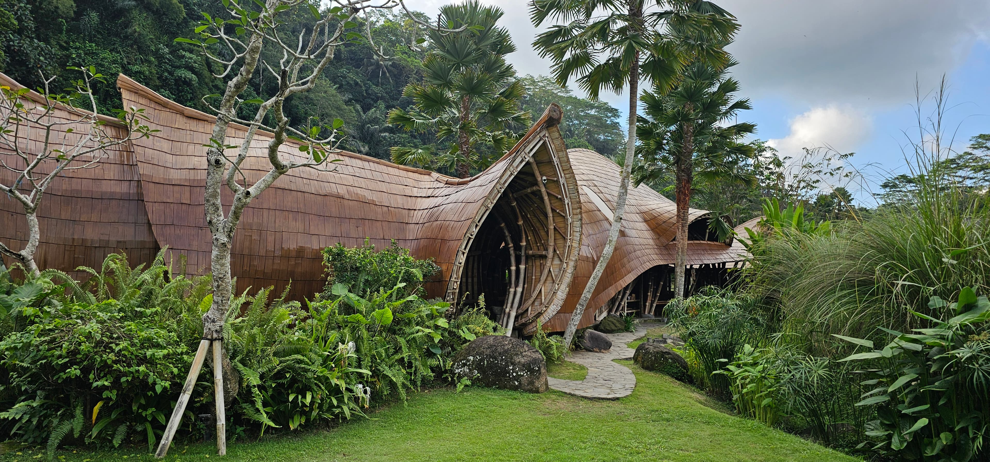 Architecture dissolving into nature